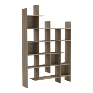 Biblioteca, Manco, Stejar, 25.5x122x188 cm - Img 2