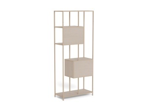 Biblioteca Seaford, Gri, 185x77x35 cm - Img 5