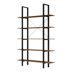 Biblioteca, Varous, Negru, 28x120x180 cm - Img 4