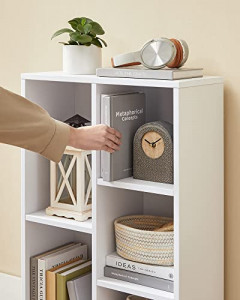 Biblioteca, Vasagle, Alb, 80x50x24 cm - Img 7