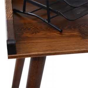 Birou Brady lemn de pin natural nuc 119x59x75cm - Img 3