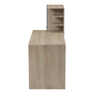 Birou cu biblioteca, Felanbo, Pako, Antracit 160x60x125 cm - Img 6
