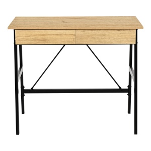 Birou cu sertare Lione, Pako World, Stejar, 90x50x75 cm - Img 5