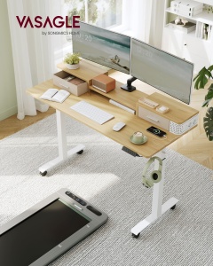 Birou reglabil Vasagle Galben 120x60x131.5 cm - Img 2