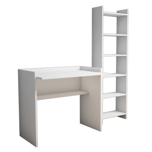 Birou si biblioteca Karma Alb 90x80x58 cm - Img 3