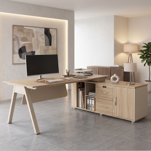 Birou Stark, Bej, 180x80x75 cm