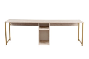 Birou Twin Study Desk Auriu - Img 4