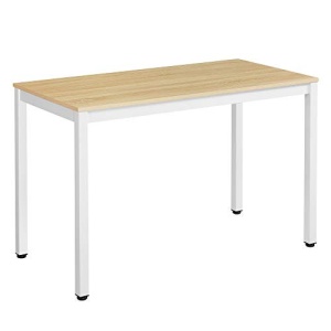Birou, Vasagle, Lemn-Alb, 120x60x76 cm - Img 2