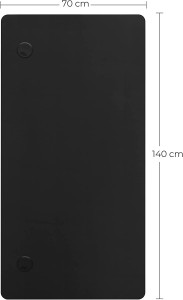 Blat birou, Songmics, Negru, 140×70×1.8 cm - Img 6