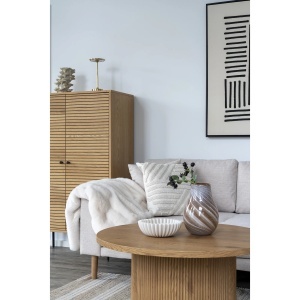 Bol decorativ, Bej, 20x20x6.5 cm - Img 3