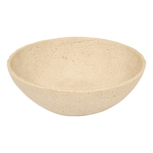 Bol decorativ, Serio, Bej, 24.5x24.5x7.5 cm