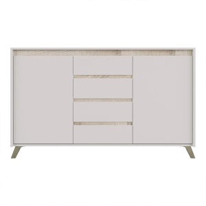 Bufet cu sertare, Belka, Crem, 155x45x93.7 cm - Img 2