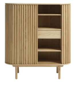 Cabinet CARNO, Stejar deschis, 45x125x110 cm - Img 3