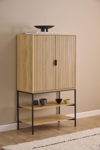 Cabinet Jaipur, Natural, 140x80x40 cm
