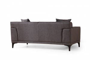 Canapea 2 locuri Barad Antracit 166x55 cm - Img 6