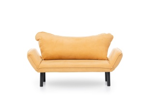 Canapea 2 locuri Chatto Mustar 140x70x65 cm - Img 9