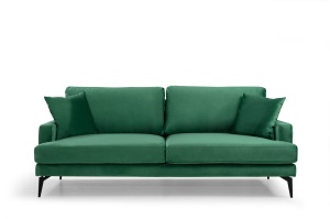 Canapea 3 locuri Papira Verde 205x90x88 cm - Img 3