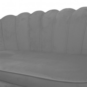 Canapea Daimon 2 Locuri Gri 134x70x77 cm - Img 6