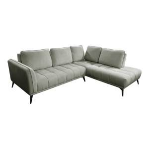 Canapea de colt stanga Belanza, Gri, 213x265x90 cm - Img 2
