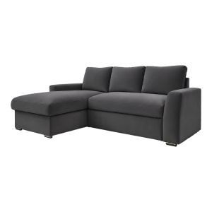 Canapea extensibila Βelle, Antracit, 236x164x88 cm - Img 4