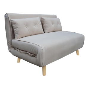 Canapea extensibila 2 locuri Josuane I Gri 122x192x81 cm