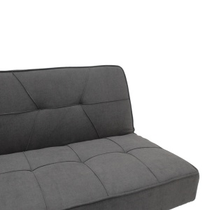 Canapea extensibila 3 locuri Travis cu tesatura gri inchis 175x83x38+ cm - Img 5