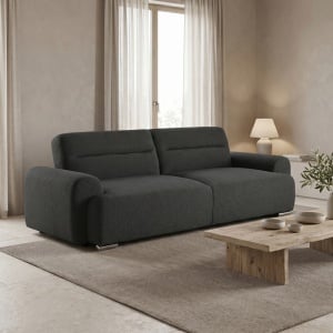Canapea extensibila cu 3 locuri, Harmonious, Pako, Antracit 223.5x92x81 cm