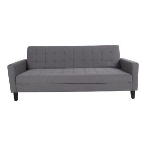 Canapea extensibila Milton, Gri inchis , 204x85x81 cm - Img 5
