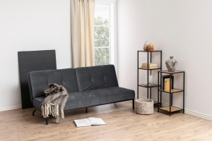 Canapea extensibila Perugia, Gri, 87x198x95 cm