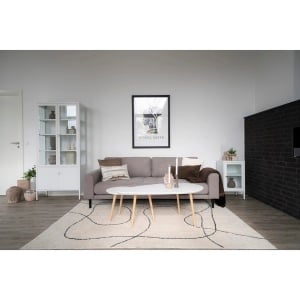 Canapea Lido, Gri, 93x210x76 cm