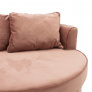 Canapea Round Rozaliu 123x120x85 cm - Img 6