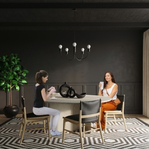 Candelabru 3 Piccolo Negru 45x45x100 cm - Img 7