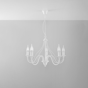 Candelabru 5 Minerwa Alb 60x60x80 cm - Img 2