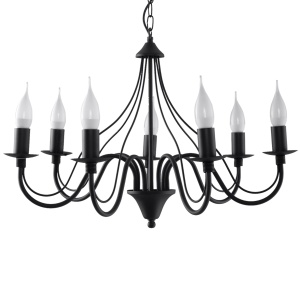 Candelabru 7 Minerwa Negru 60x60x80 cm