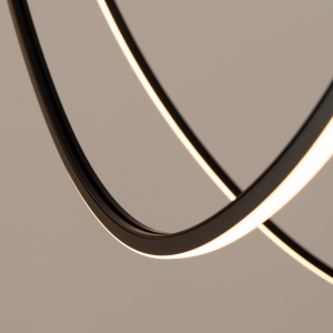 Candelabru LED Alvar 3 Negru 3000K 150x150x260 cm - Img 5