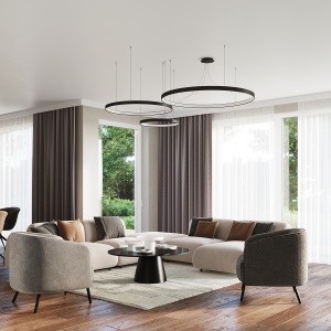 Candelabru LED Rio Negru 4000K 55x55x150 cm - Img 14
