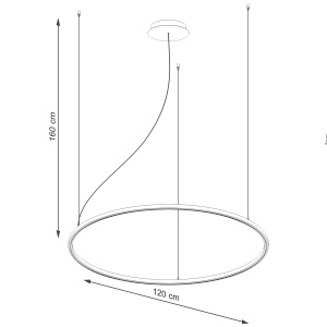 Candelabru LED Risa Negru 3000K 120x120x160 cm - Img 8