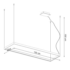 Candelabru LED Tuula Negru 4000K 130x40x150 cm - Img 8