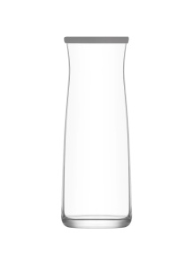 Carafa din sticla Lv-Vra889 Transparent 8.2x8.2x25 cm - Img 2