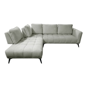 Coltar dreapta Belanza, Gri, 213x265x90 cm - Img 4