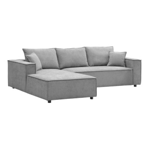 Coltar dreapta Maden, Gri, 279x203x90 cm - Img 5