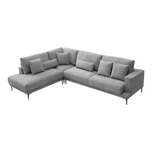Coltar dreapta Maliva, Gri, 280x210x100 cm - Img 3