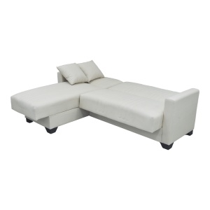 Coltar extensibil reversibil, Stashio, Crem, 202x143x84 cm - Img 2