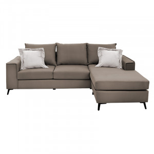 Coltar reversibil Fabulous material culoare mocha - crem240x165x95cm - Img 3