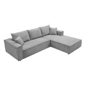 Coltar stanga Maden, Gri, 279x203x90 cm - Img 3
