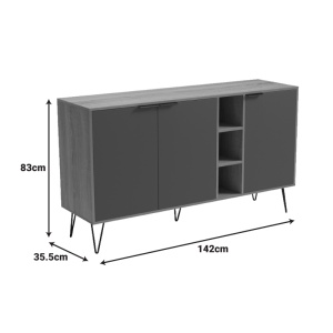 Comoda, Balain, Maro, 35.5x142x83 cm - Img 8