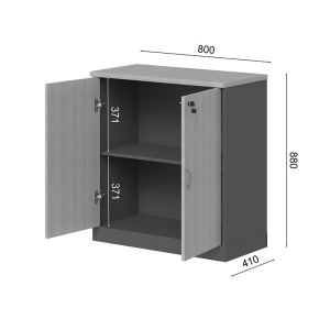 Comoda joasa Fesialo, Antracit, 80x41x80 cm - Img 9