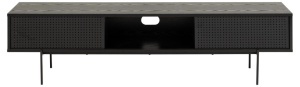 Comoda TV Angus, Negru, 44.5x180x40 cm - Img 4