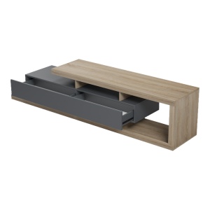 Comoda TV, Arbero, Antracit, 198x40x45 cm - Img 2