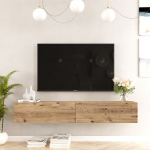 Comoda TV de perete Dello sonoma color 180x31.6x29.6cm - Img 4